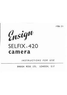 Ensign Selfix 420 manual. Camera Instructions.